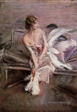  Lady Tableaux - Portrait de Gladys Deacon genre Giovanni Boldini